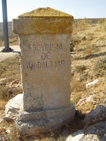Mojón de límite provincial entre Soria y Guadalajara