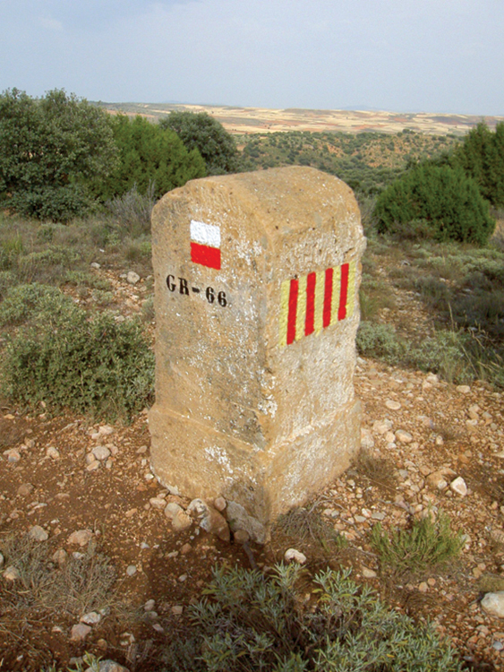 Mojón en Milmarcos como limite entre Castilla y Aragón
