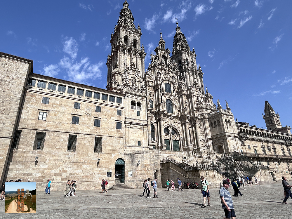 Fachada de la catedral de Santiago de Compostela, final del camino Fachada de la catedral de Santiago de Compostela, final del camino